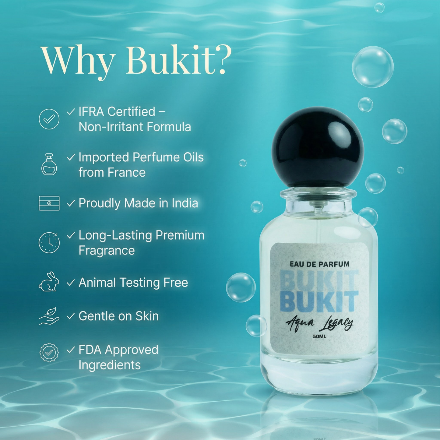 Aqua Legacy - Eau De Parfum For Him & Her | Inspired By Aqua Di Gio