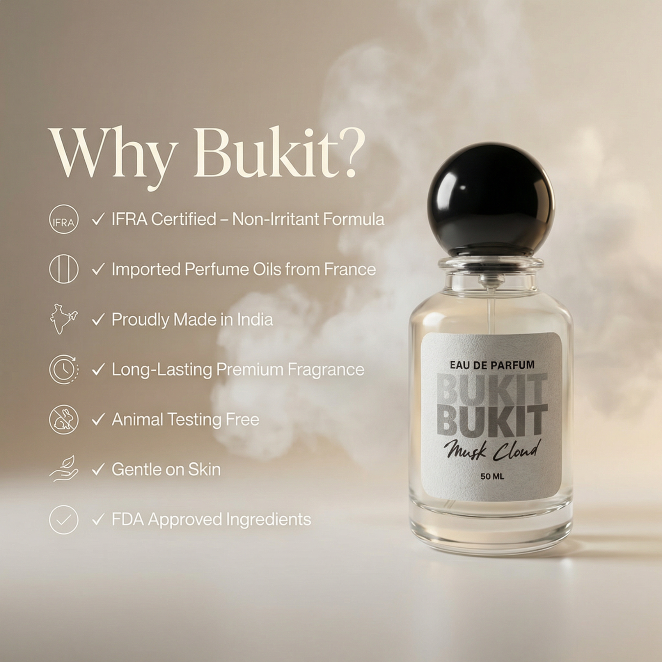 MUSK CLOUD - EAU DE PARFUM FOR HIM & HER