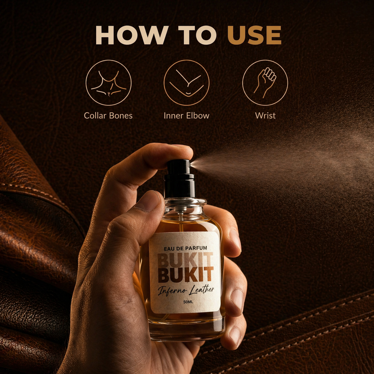 INFERNO LEATHER - EAU DE PARFUM FOR HIM & HER | Inspired by Tuskan Leather